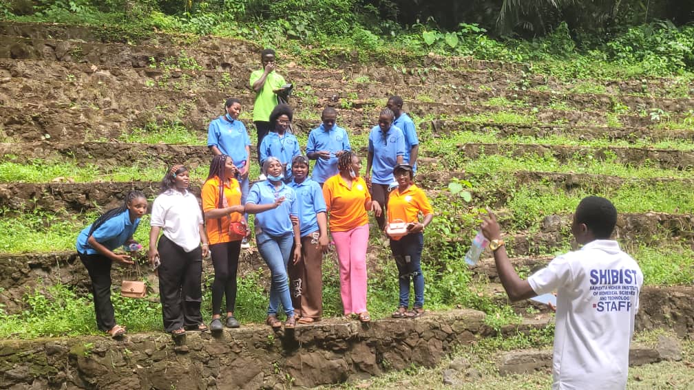 Group work during a field activity